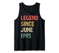 Leyenda Desde Junio 1995 30 Cumpleaños Hombres Mujeres Camiseta sin Mangas