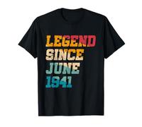 Leyenda desde junio de 1941 divertido 84 años retro 84 cumpleaños Camiseta