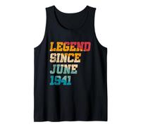 Leyenda desde junio de 1941 divertido 84 años retro 84 cumpleaños Camiseta sin Mangas
