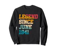 Leyenda desde junio de 1941 divertido 84 años retro 84 cumpleaños Sudadera