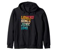 Leyenda desde junio de 1941 divertido 84 años retro 84 cumpleaños Sudadera con Capucha