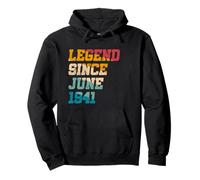 Leyenda desde junio de 1941 divertido 84 años retro 84 cumpleaños Sudadera con Capucha