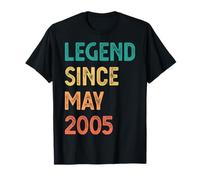 Leyenda Desde Mayo 2005 20 Cumpleaños Hombres Mujeres Camiseta