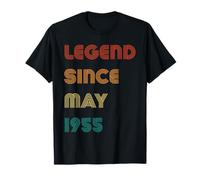 Leyenda desde mayo de 1955 Retro 70 cumpleaños Camiseta