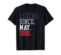 Leyenda desde mayo de 1999 Para hombres y mujeres mayo de 1999 Camiseta