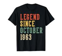 Leyenda Desde Octubre 63 Cumpleaños 1963 Mujeres 63 Años Camiseta