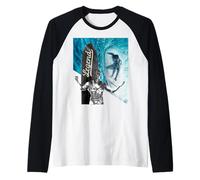 Leyenda Divina del Surf Camiseta Manga Raglan