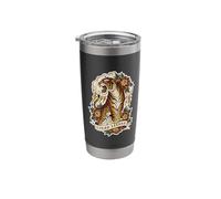 Leyenda Lunar Tigre del zodiaco Vaso térmico de acero inoxidable de doble pared
