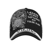 Leyenda: Nacen En Septiembre con Sangre Vikinga Unisex Sombrero De Sol Ajustable Sombrero-Papá Clásica Aire Libre Gorra para Ciclismo Hip Hop Viaje