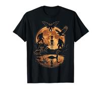 Leyendas Bajo la Luna Llena Criaturas Paranormales Escena Noche Camiseta