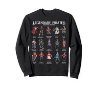 Leyendas del mar - Piratas Famosos Sudadera