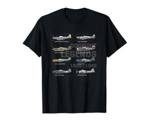 Leyendas Dogfight WW2 Aviones Warbirds Air Fighters Camiseta