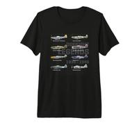 Leyendas Dogfight WW2 Aviones Warbirds Air Fighters Camiseta Premium