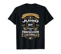 Leyendas Junio 1977 Hombre Mujer 49 Años Cumpleaños Camiseta