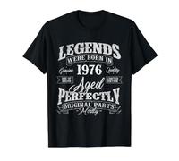 Leyendas Nacieron En 1976 Año De Nacimiento Cumpleaños Camiseta gráfica económica, Hombre, Negro, S