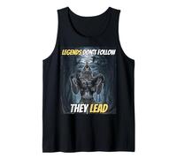 Leyendas No Siguen Liderando Divertido Alfa Lobo Meme Camiseta sin Mangas