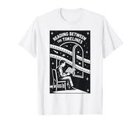 Leyendo Entre Las líneas de Tiempo | Viaje en el Tiempo | Libros Camiseta
