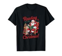 Leyendo mi Camino a través de la Navidad - Book Lover Santa Camiseta