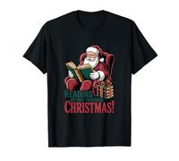 Leyendo mi Camino a través de la Navidad - Book Lover Santa Camiseta
