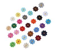 Leyendo para planchar ropa para planchar sombreros para mi ropa, reparación de ropa | Juego de parches de margaritas de 28 piezas, parche de tela, parche de ropa, bordado