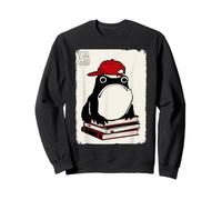 Leyendo Rana Grumpy Funny Kawaii Japonés Sudadera