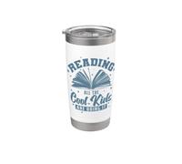 Leyendo todos los chicos geniales lo están haciendo leyendo Vaso térmico de acero inoxidable de doble pared