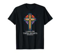 Leyes en Sus Corazones Hebreos 8:10 Cruz Camiseta