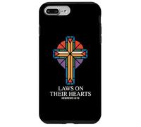 Leyes en Sus Corazones Hebreos 8:10 Cruz Carcasa para iPhone 7 Plus/8 Plus