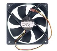 LEYEYDOJX Ventilador de refrigeración para A12025-12CB-3BN-F1 DF1202512SELN 12025, DC 12V 0.16A 1000RPM 38.6CFM 3-Pin 3-Wire Silent Chasis Fan Tamaño: 120x120x25mm