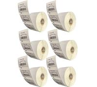 LEYF Dymo - Etiquetas para Labelwriter 11354 (6 rollos de 1000 unidades por rollo, 6000 etiquetas, autoadhesivas, compatibles con Dymo Labelwriter Seiko, 57 x 32 mm)