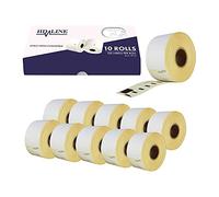 LEYF Etiquetas para Dymo 99010 - S0722370-89 X 28 mm - Paquete de 10 rollos de etiquetas x 130 piezas por rollo = 1300 etiquetas, etiquetas de dirección, Compatible con Dymo y Seiko, 10X 99010