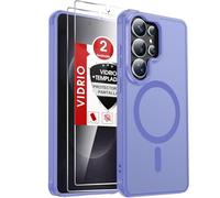 LeYi Funda Magnética para Samsung Galaxy S26 Ultra[NO S26], Compatible con MagSafe [2X Protector de Pantalla] Movil Carcasa Antigolpes Helada Translúcida Antihuellas Cuerpo Completo Capa, Azul Cielo