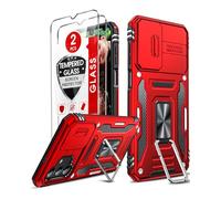 LeYi Funda para Samsung Galaxy A13 5G: funda para Samsung A13 5G con funda para cámara deslizante + [2 paquetes] protector de pantalla, funda de cuerpo completo de grado militar con soporte mejorado