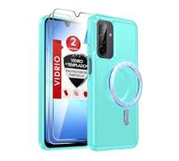 LeYi Funda para Samsung Galaxy A17 / A16 / A26 5g: Carcasa A 17 16 26 5 G 128gb [con Magsafe] 2 Protector de Pantalla Fundas Movil, Resistente Armadura Magnética Capa TPU+PC Tacto Cómodo, Verde