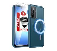 LeYi Funda para Samsung Galaxy A17 / A16 / A26 5g: Carcasa A 17 16 26 5 G 128gb [con Magsafe] 2 Protector de Pantalla Fundas Movil, Resistente Case Armadura Magnética Capa TPU+PC Tacto Cómodo, Azul