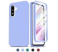 LeYi Funda para Samsung Galaxy A36/A 36 5G, Carcasa con Protector de Pantalla Integrado, 360 Grados Full Protección Antigolpes Antichoque Resistente Silicona Armor Bumper TPU Case,Morado