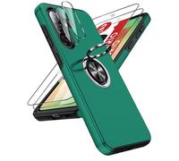 LeYi Funda para Samsung Galaxy A57 5G con 2×Protector Pantalla Carcasa, TPU y PC 256gb Movil Case Blindada Protección Antigolpes Fundas 360 Soporte Metálico Invisible Capa A 57 5 G,Verde