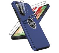 LeYi Funda para Samsung Galaxy A57 5G con 2×Protector Pantalla Carcasa, TPU y PC 256gb Movil Case Blindada Protección Antigolpes Fundas 360 Soporte Metálico Invisible Capa A 57 5 G,Azul