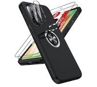 LeYi Funda para Samsung Galaxy A57 5G con 2×Protector Pantalla Carcasa, TPU y PC 256gb Movil Case Blindada Protección Antigolpes Fundas 360 Soporte Metálico Invisible Capa A 57 5 G,Negro
