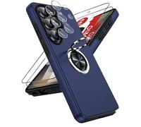 LeYi Funda para Samsung Galaxy S26 Ultra 5G con 2×Protector Pantalla Carcasa, TPU y PC 256gb Movil Case Blindada Protección Antigolpes Fundas 360 Soporte Metálico Invisible Capa S 26 Ultra 5 G,Azul