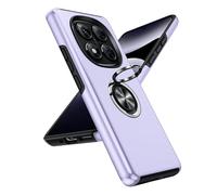 LeYi Funda para Xiaomi Redmi Note 14 Pro 4G 5G/Note Pro Plus 5 G Movil Carcasa,Cover Anillo Giratorio 360 Ring Metal,TPU Antigolpes Case,Capa con Esquinero PC Rigida Protector,Morado