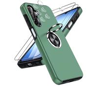 LeYi Funda para Xiaomi Redmi Note 14 Pro 4G 5G/Note Pro Plus 5 G Movil Carcasa,Cover Anillo Giratorio 360 Ring Metal,TPU Antigolpes Case,Capa con Esquinero PC Rigida Protector,Verde Lima