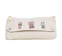 LEYILE Estuche de lona para niñas y niños, estuche para estuche, grande, oficina, escuela, S