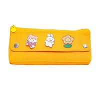 LEYILE Estuche de lona para niñas y niños, estuche para estuche, grande, oficina, escuela, S