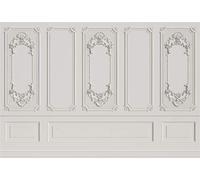 Leyiyi - Papel pintado de vinilo para pared con diseño de castillo francés, marco europeo de 10 x 8 pies, estilo retro