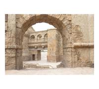Leyiyi Telón de fondo de ciudad vieja de Jerusalén de 2,7 x 1,8 m, paisaje de ciudad antigua, arcos, pared de piedra, edificios, fondo para fotografía, iglesia romana, Israel, telón de fondo de vinilo