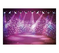 Leyiyi Telón de fondo de concierto de escenario libre de 15 x 10 pies, espectáculo de música, entretenimiento, discoteca, club, luces moradas, fondo para fotografía, cabina de retrato de adultos