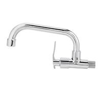 Leylor Grifo,Grifo De Cocina G1/2in Montado En La Pared De Un Solo Grifo De Agua Fría Y Grifo De Fregadero De Acero Inoxidable,Grifo De Cocina De Alta Presión Para La Cocina En Casa(Tipo B 20cm)
