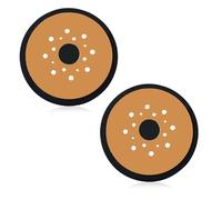 LEYURISE 2 almohadillas para lijadoras compatibles con Black & Decker BDERO100 RO100B RO100K BDERO600 TS720 Q800K BT300 Reemplazo #: 380278-00 N601645