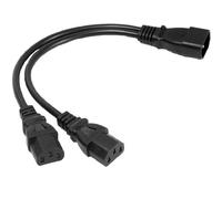 LEZED Iec 320 C14 a 2 x C13 Cable De Alimentación, Iec-320 Tipo Y 250 V 10A Cable De Alimentación, Enchufe Macho C14 a 2 x C13 Cable Adaptador Extensión, para Impresora De Monitor De Computadora LCD